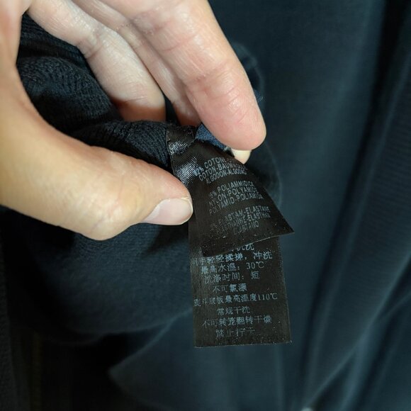 Zegna Sport Full Zip Cotton Blend Stretch Sweater - Men's Size XL - Dark Blue - Picture 7 of 10